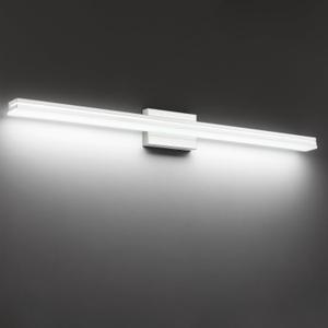 SineRise 48-Inch LED Modern Bathroom Vanity Light Bar, Chrome Modern Acrylic Bathroom Wall Lighting Fixtures Over Mirror (Cool White 6000K)