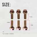 6Pcs 6035836 Crossmember Skid Plate Bolts Compatible with Jeep Wrangler YJ 1987-1995,Jeep Wrangler TJ 1997-2002,Bolts for attaching the Transmission/Transfer case Skid Plate to the Frame