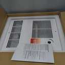 9815WH High Capacity Wall Heater with Built-In Adjustable Thermostat and Silent Motor, 1500W Large Capacity Electric Wall Heater for Bathroom, Bedroom, Living Rooms, Overheat Protection, 120/240V