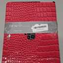 KEROM Compatible with Crocodile MacBook Air 13 Inch Case 2025-2022 M4 M3 M2 A3240 A3113 A2681, Textured Elegant Luxury Aligator Skin Snakeskin PU Leather Hardshell Case & Keyboard Cover, Pink