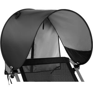 Sportneer Chair Sun Shade: UPF 50+ Universal Chair Canopy with Adjustable Angle & Back Flap, Fits Most Brands’ Beach, Camping, Lawn, Wheelchair, Fishing Chairs - Easy to Use, Lightweight, 1 Pack