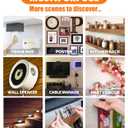 Double Sided Tape Heavy Duty (2 Rolls, 20 Feet) - Removable Waterproof Nano Mounting Filament Tape, 1.2" & 0.8" Width for Picture Hanging, Wall Decor, Posters, Carpets, Rugs - Indoor & Outdoor Use.
