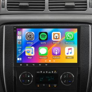 Car Stereo Radio Upgrade for Chevrolet GMC Buick 2007 2008 2009 2010 2011 2012 2013 2014, 8" HD Touchscreen Android 13 Car Radio Stereo with CarPlay Android Auto GPS Navi SWC FM Bluetooth WiFi DSP
