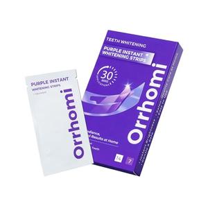 Teeth Whitening Strips 6 Treatments, Enamel Safe for Sensitive Tooth, Whitens Teeth, Purple Whitening Strips, Removes Yellow Stains & Bad Breath - Effective Color Correction for a Brighter Smile
