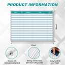AmazingSpark Lined Whiteboard Blank Grid Aluminum Frame Dry Erase Board Reusable Wall Mounted Board for Scheduling, to Do Lists Weekly Planning Home Work(36 x 24 Inch,Colorful Project Planning)