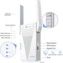 TP-Link AX3000 WiFi 6 Range Extender | PCMag Editor's Choice | Dual-Band Wireless Repeater w/Ethernet Port | Up to 2400 Sq. Ft., 64 Devices | Internet Signal Booster | APP Setup | EasyMesh (RE715X)