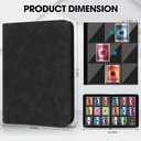 Top Loader Binder, 9 Pockets Card Binder Holds 252 Top Loaders, Premium Trading Card Collection Holder, Top Loader Storage Album for TCG, Sports Cards, Black (FOR TOP LOADERS ONLY)