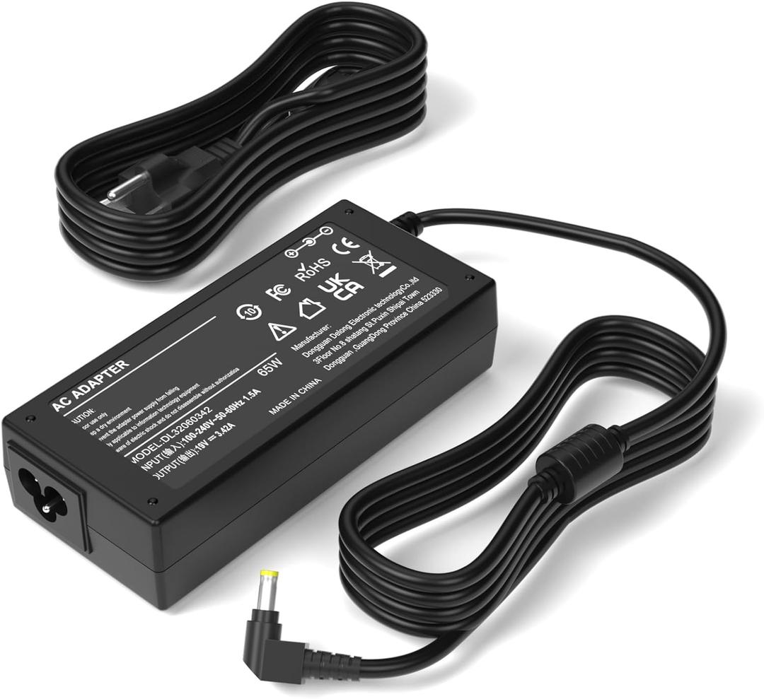 19V Monitor Power Cord Compatible with Asus Monitor Power Cord 22'' 23'' 24'' 25'' 27'' LED VX238H VX238H-W VX228 VX228H VX248 VG278Q VG278 VG279 VG279Q MX279H VX239H VX279H Power Supply