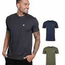 INTO THE AM Mens T Shirt with Logo - Short Sleeve Crew Neck Soft Fitted Tees 2XL Fresh Classic Basic Tshirts 2Pack