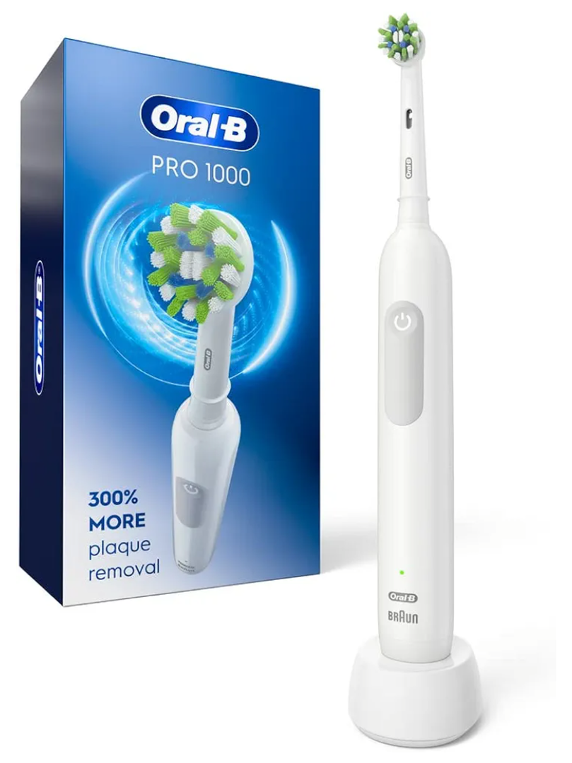 Oral-B Pro 1000 Rechargeable Electric Toothbrush, White