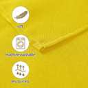 50pcs Polyester Cloth Napkins - 20 x 20 inch Yellow Dinner Washable Napkins with Hemmed Edges for Restaurant/Wedding/Hotel(50,Yellow)