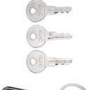 Unifizz 4X Keys Stamped CH751 Universal Fitment for RV Compartments Campers Cabinet Door Hatch Locks Carts T-Handles Pickup Shells Tool Boxes Trash Laundry Chutes Sprinkler Controllers