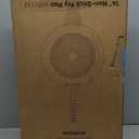 14" Fry Pan With Lid - Extra Large Skillet Nonstick Frying Pan with Silicone Handle, Ceramic Coating, Blue Silicone Handle, Stain-Resistant And Easy To Clean, Professional Home Cookware (Silver exterior/Blue interior)