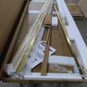 ENSO SENKA Frameless Pivot Shower Door 28.8-30" W X 72" H, 1/4" (6mm) Clear SGCC Tempered Glass, Hinged Pivot Swing Shower Door, Reversible Installation, Easy to Clean, Brushed Gold