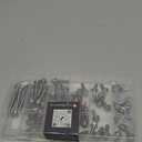 M6-1.0 x 12/16/20/30/45 Flange Hex Bolt Assortment Kit, 180pcs Stainless Steel Metric Flange Head Bolts and Nuts Set.