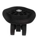 Nylon Swivel Luggage Caster Wheels - 1 Pair, 360 Degree Rotation, Left & Right, 5 Screw Holes
