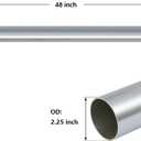 A-KARCK Straight Exhaust Pipe 2.25" Inlet, 304 Stainless Steel 48" Long Mandrel Exhaust Tube, Custom Your Own Exhaust System