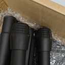 Projector Stand Tripod Adjustable, Laptop Height from 23.5 to 46.5 inches with Gooseneck Phone Holder, Floor for Office, Home, Stage, Studio, DJ Racks Holder Mount, 23.5inch-46.5inch (Black)