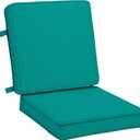 Arden Foam Outdoor Double Welted Dining Chair Cushion, 20 x 20, Made with ProFoam, Rain-Proof, Fade Resistant, Heathered Teal Woven Solid