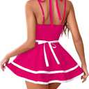 Avidlove Sexy Maid Lingerie for Women Maid Outfit French Maid Costume Babydoll Lingerie Dress Cosplay Lingerie XL