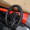 2 Seaters 24V Ride on UTV with Remote Control,10AH Battery, 400W Powerful Motors with 17" EVA Wheels, 20.5 Seat Width Electric Ride Toy with Metal Suspension,LED Lights,Music,Horn (Red)