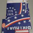 2PCS 250th Anniversary USA Flag, 1.5X3 FT 1776-2026 Fan Flags, 2 Ply Year American Anniversary Flag for Wall, Front Door, Porch, Fence, Outdoor Decorations (Style 4)