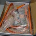 2 Pack Ladder Roof Hook with Wheel Heavy Duty Steel Ladder Stabilizer, Roof Ridge Extension, Rubber Grip T-Bar for Damage Prevention, 500 lbs Weight Ratin, Fast & Easy to Access Steep Roofs (Patent)