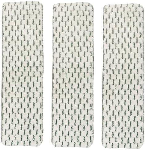 3 Pack Microfiber Cleaning Pad for Bona Mop, Reusable Mop Replacement Refill Pads for Hardwood Floors, Dual-Zone Cleaning Design for Faster Cleaning