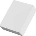 MONOLIX Slim Engagement Ring Box, Thin Unique Sliding Lid, Elegant Discreet Secret Surprise Marriage Wedding Proposal Case (White, MAXI)