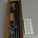 GXOACKJ 2 Pack Black Curtain Rods for windows 32 to 48 inch, 5/8 inch Splicing Heavy Duty Metal Curtain Rod Set with Brackets