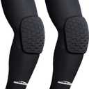 COOLOMG Padded Arm Sleeves Compression Elbow Pads for Volleyball Basketball Football Youth Kids Adult (X-Small, New Black)