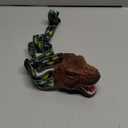 Dysaim Kids Headlamp, Dinosaur LED Rechargeable Headlamp for Kids Flashlight Outdoor Camping Essentials Gear, Dinosaur Toys Headlight for Boys Girls/Adults, Ideal Gift Toys for Birthday Rave Party (Dark Brown)