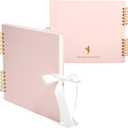 Never Ever Land Scrapbook Album 12x10 Pink Scrap Book. Scrapbooking Supplies, Memory Book, Wedding Guest Book, Photo Album, Baby Shower Gifts, Valentines, Engagement Gifts