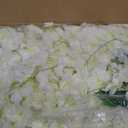 48 Pcs of Wisteria Hanging Flowers, 3.75 Ft Fake Flower Strings, Artificial Wisteria Flowers Hanging Garland for Backdrop, Wedding, Ceremony, Garden and Home Wall Decoration(White)