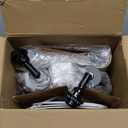 Touch Lamp for Living Room Bedroom, 21" Table Lamps Set of 2 with USB C+A Ports, Touch Bedside Lamps for Nightstand with 3 Way Dimmable, 2 LED Bulbs Included, Black