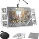 Puzzle Board with 6 Drawers and Cover 35"x26"Portable Spinning Plastic with Rotating & Tilting 1500 Pieces Puzzle Table for Adults Gift for mom