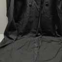 LKOUS Long Blazers Dresses for Women Long Sleeve Lapel Pockets Elegant Trench Coats Dress Fall Winter Business Outfits (3X-Large, Black)