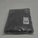 NICETOWN Grey Blackout Patio Sliding Door Curtains 84 inch Length, Grommet Room Divider Thermal Insulated Curtain Drapes for French Door/Living Room (Gray, W100 x L84, 1 Panel)