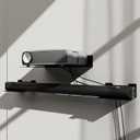 Floating Metal Wall Mount Shelf,Shelf for Projector,TV Cable Box,Router,Speaker,Sound Bar,Camera,Gaming,Decor Display (1, Medium), 9.06" x 6.69"