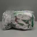 Great Bay Home Christmas Flannel Sheet Set Queen Size - 100% Turkish Cotton, Double-Brushed, Winter Bed Sheets - Ultra-Soft, Cozy, 4-Piece Holiday Bedding Set (Deer, Trees, & Snow)