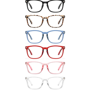 CCVOO Reading Glasses for Women/Men, Eyeglasses, Blue Light Readers for Women/Men, Computer Eye Glasses, Cheaters 6 Pack +1.5