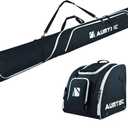 AUMTISC Padded Ski and Boots Bag Combo for Air Travel Flying, Skis Bags Adjustable Length for Skis Up to 200cm and Boots Up to Size 13