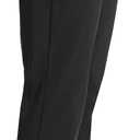 Briggs New York Womens Pull On Dress Pants 4 Pockets Straight Leg Stretchy Office Casual Work Slacks (Black)