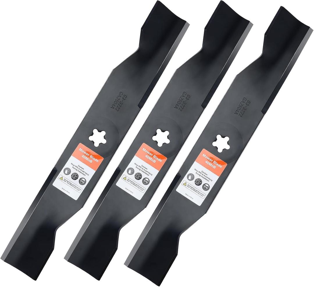 Grasscool 532180054 180054 Mower Blades for Husqvarna 48 inch Deck Zero Turn Riding Mower Z248F YTH2348 YTH24V48 YTH2148 YTH24K48 Z248 YTH2448 Replace 173920(High Lift)