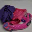 5 Pcs Halloween Cat Costume for Adult Cat Dress up Corset Tops Skirt Tail Ears High Socks Outfits for Women (Medium)