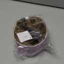 RUWISS Claw Clip Messy Bun Hair Piece Real Human Hair Buns Wavy Curly Chignon Hair Bun Extensions Tousled Updo Hair Buns Claw Clip Ponytail Hairpieces - Brown with Blonde Highlights (40g)