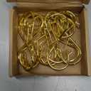 Ultimate Hanging Hooks Set - 3.55inch Gold S Hooks for Hanging Heavy Duty - Ideal for Plants, Baskets, Closets & More! (12)