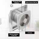 Broan-NuTone 509 Through-the-Wall Ventilation Fan White Cover, 200 CFM, 8.5 Sones, 8"