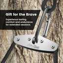 Hunting Saddle Hip Pinch Eliminator - 2.7mm Thick 304 Stainless Steel Bridge Spreader - Mirror Polished Surface - Polished Finish Hip Saver - Tree Stand Accessories for All-Day Comfort - Ideal for Long Hunts & Premium Gift