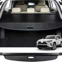 Retractable Cargo Cover Compatible with Jeep Liberty 2008-2013 Shield Security Shade Privacy Screen Tonneau Luggage Cargo Trunk Organizers (Carbon Fiber Texture)